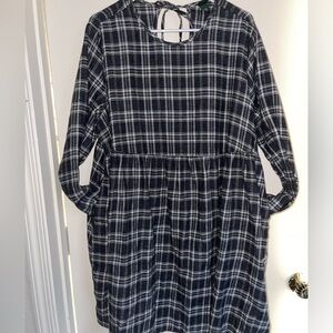 Wild fable plaid babydoll dress